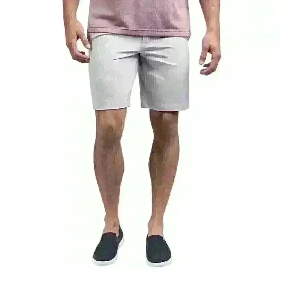 TravisMathew Golf Shorts Mens 42 Carlsbad 9 Inch Light Grey NWT